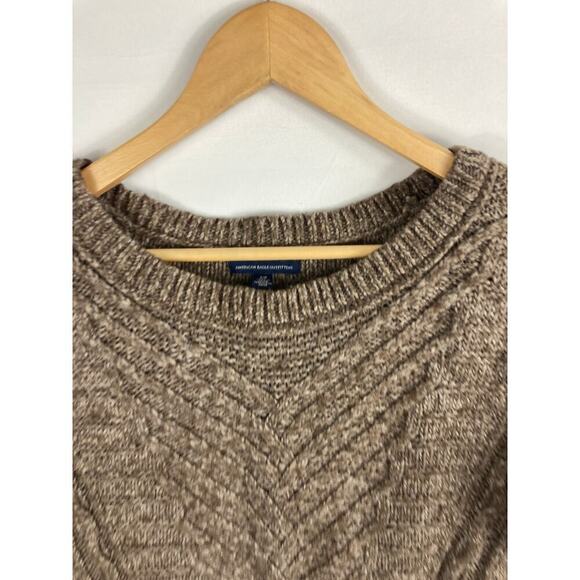 American Eagle Knit Sweater Brown Size Small - Picture 2 of 6